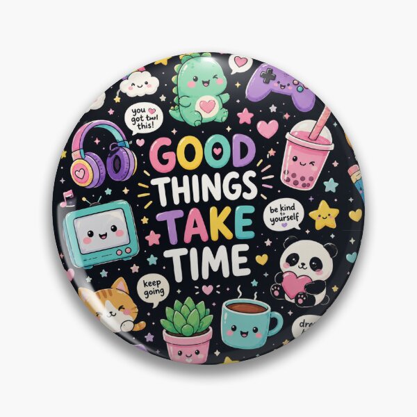 Item preview, Good Things Take Time Cat Pattern designed and sold by Car23314.