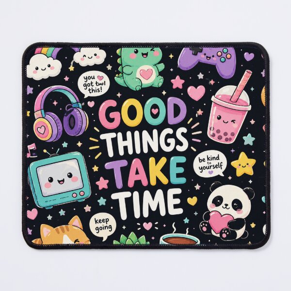 Item preview, Good Things Take Time Cat Pattern designed and sold by Car23314.
