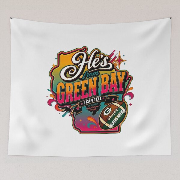 Item preview, She’s From Green Bay Football designed and sold by CrystalSt77002.
