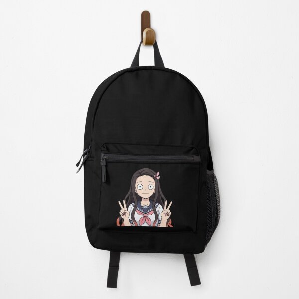Item preview, Nezuko Kamado Demon Slayer Sailor Peace Pose designed and sold by Dashsopaner.