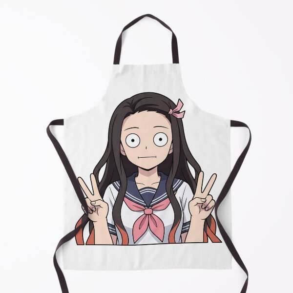 Item preview, Nezuko Kamado Demon Slayer Sailor Peace Pose designed and sold by Dashsopaner.