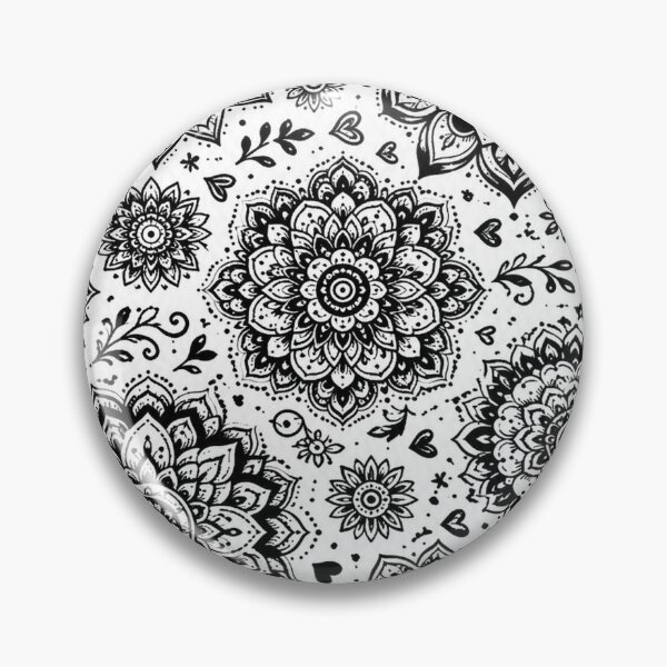Item preview, Elegant Mandala Black & White Pattern designed and sold by Car23314.