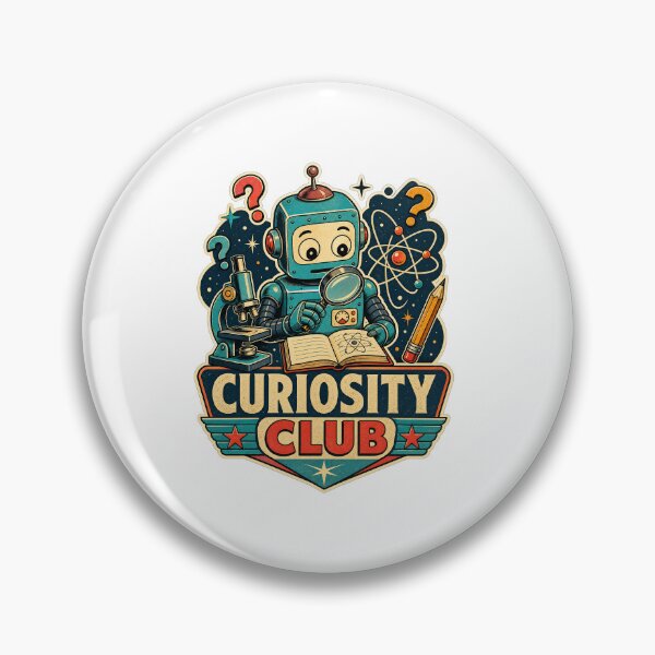 Item preview, Back to school Curiosity Club Retro Robot STEM Science Kids designed and sold by Uglyandcute.