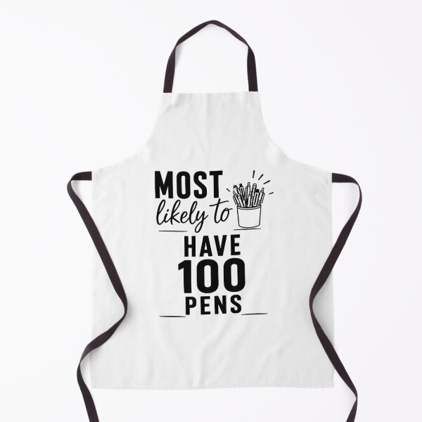 Item preview, Most Likely To Have 100 Pens (Black Text), Quirky Quote | designed and sold by Lotta Luxxa Lifestyle.