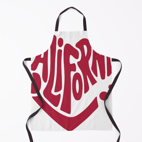 Item preview, California Heart Shape Retro Typography Design designed and sold by castillomiami.