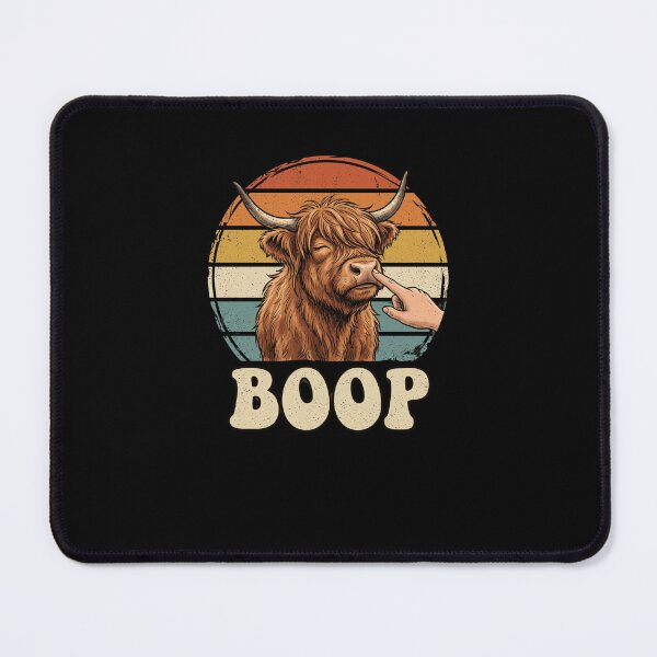 Item preview, BOOP Highland Cow Nose Funny Retro Sunset Farm designed and sold by snowry.