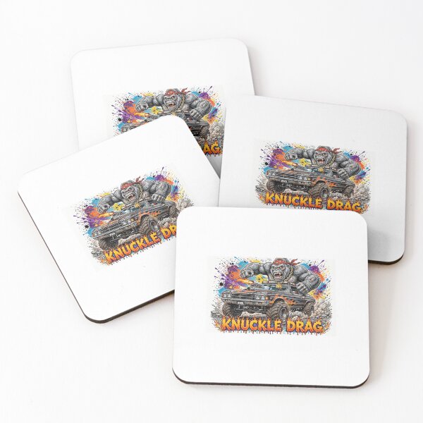 Item preview, WWA-Knuckle Drag Gorilla Monster Chevelle Truck Fink Ar designed and sold by WeirdWheeledArt.