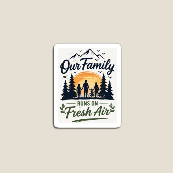 Item preview, Our Family Runs On Fresh Air Outdoor Lifestyle Shirt | Camping Family Gift designed and sold by alexcorporation.
