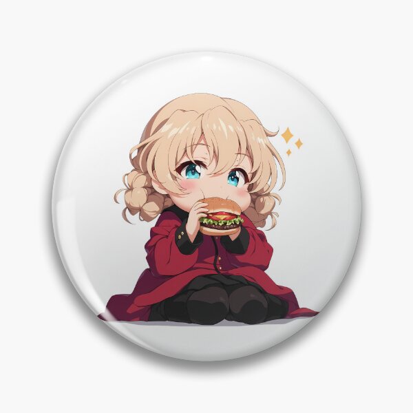 Item preview, Darjeeling Girls und Panzer Chibi Burger Waifu Tea Time Mood designed and sold by Dashsopaner.