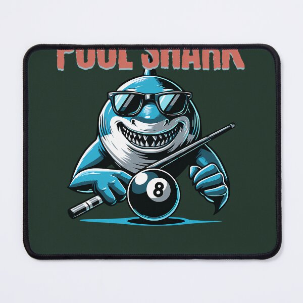 Item preview, Billiards T Pool Shark Design Grinning Shark Pool Cue 8 Ball 55 designed and sold by Noxzay.