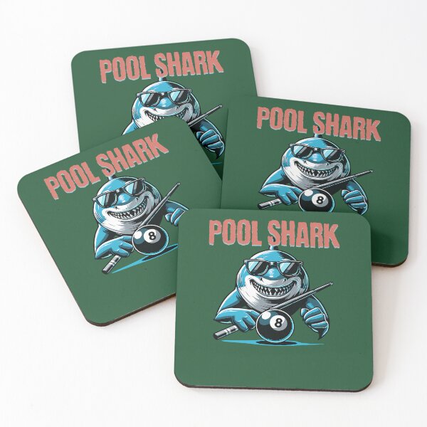 Item preview, Billiards T Pool Shark Design Grinning Shark Pool Cue 8 Ball 55 designed and sold by Noxzay.