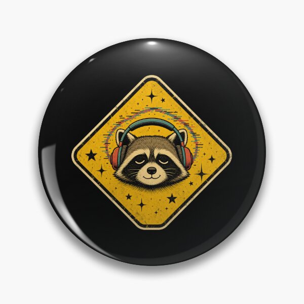 Item preview, Culture Trash Panda Crossing Funny Raccoon Warning Sign designed and sold by Uglyandcute.