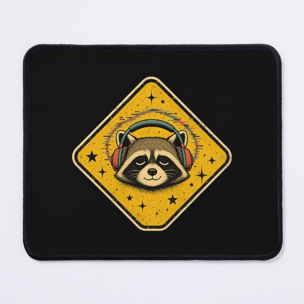 Item preview, Culture Trash Panda Crossing Funny Raccoon Warning Sign designed and sold by Uglyandcute.