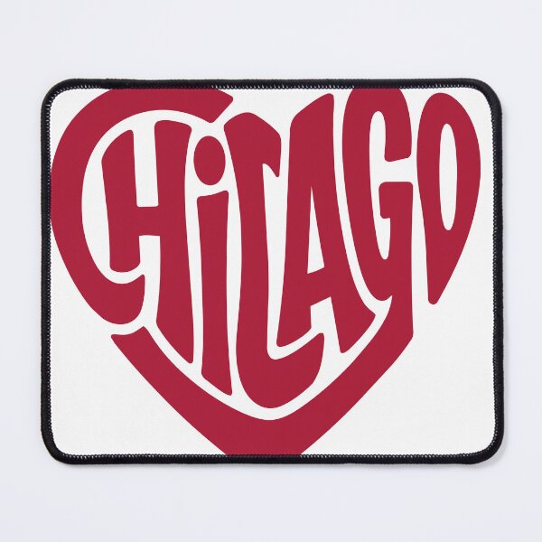 Item preview, Chicago Heart Shape Retro Typography Design designed and sold by castillomiami.