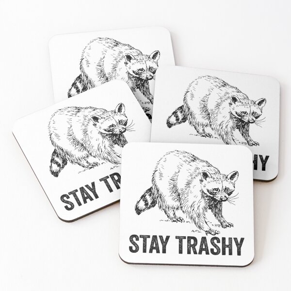 Item preview, Stay Trashy Vintage Raccoon designed and sold by aponwao.