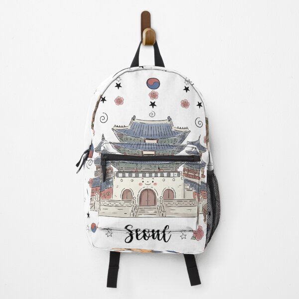 Item preview, Cute Gyeongbokgung Palace Seoul Doodle Art designed and sold by RamyGallery.