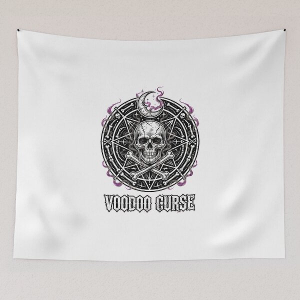 Item preview, Voodoo Curse - Horror Voodoo Sigil Skull designed and sold by Csaba1983.