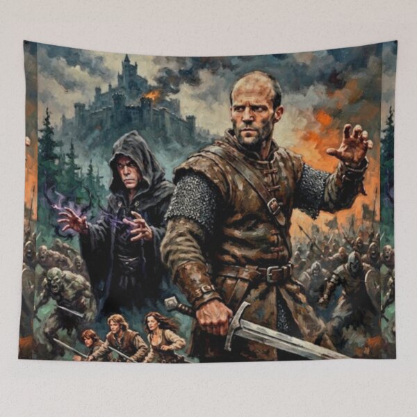 Item preview, In the Name of the King Fantasy Action Fine Art Tribute designed and sold by Art's Diner.