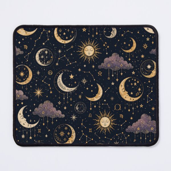 Item preview, Celestial Moon & Stars Astrology Seamless Pattern designed and sold by RJACreative.