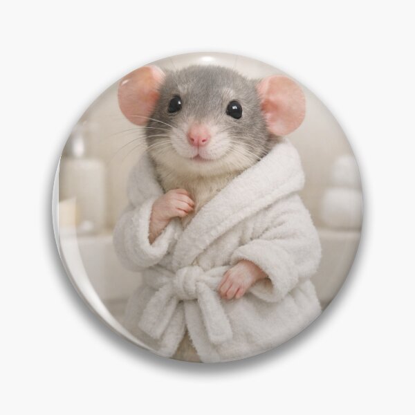 Item preview, Cozy Bathrobe Dumbo Rat designed and sold by Sillytoe.