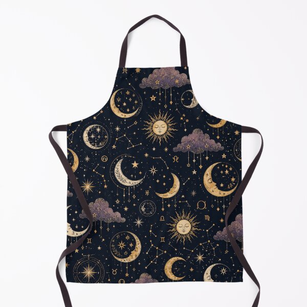 Item preview, Celestial Moon & Stars Astrology Seamless Pattern designed and sold by RJACreative.