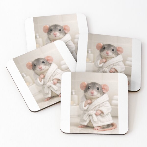 Item preview, Cozy Bathrobe Dumbo Rat designed and sold by Sillytoe.
