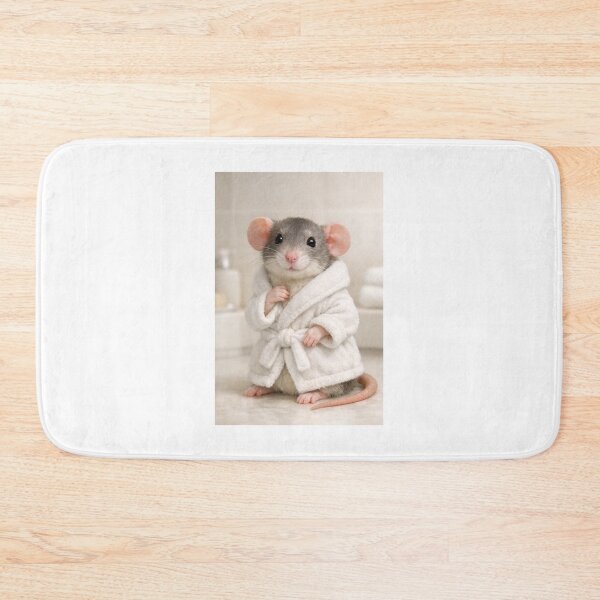 Item preview, Cozy Bathrobe Dumbo Rat designed and sold by Sillytoe.