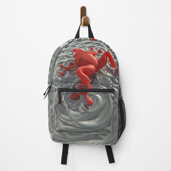 Item preview, 3D Red Frog on Rippled Water designed and sold by Keltoi-art.