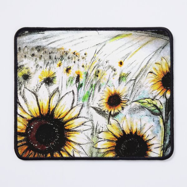 Item preview, Sunny Sunflower Field Impressionist Sketch designed and sold by sopxpol.