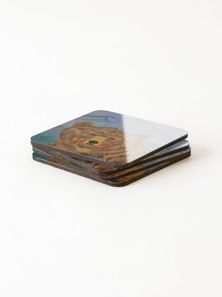 Thumbnail 4 of 5, Coasters (Set of 4), She Bear  designed and sold by RudyYoder.