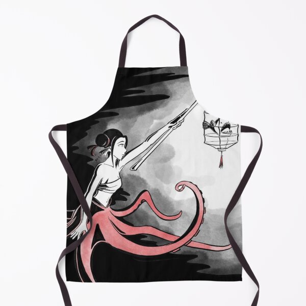 Item preview, Octopus Mermaid Holding Anglerfish Lantern designed and sold by PopArt-Potion.