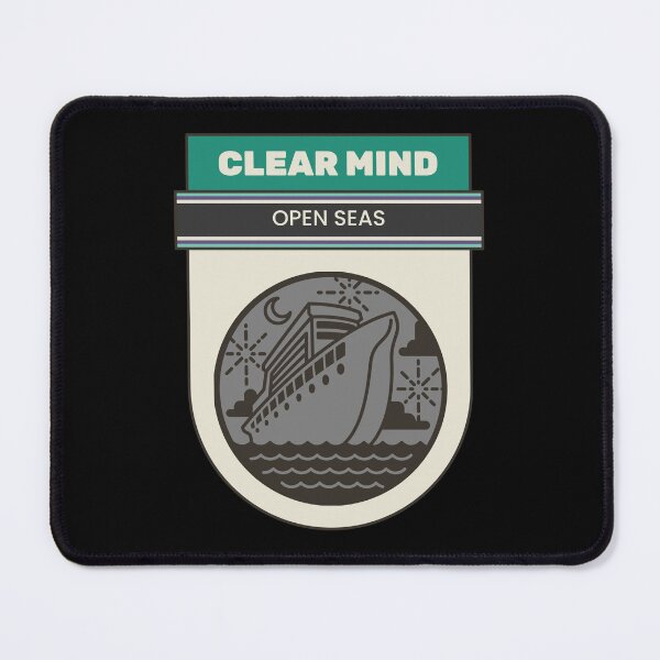 Item preview, Clear Mind Open Seas Sober Cruising designed and sold by HideawayMtn.