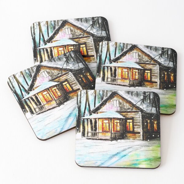 Item preview, Cozy Winter Cabin in the Snow designed and sold by sopxpol.