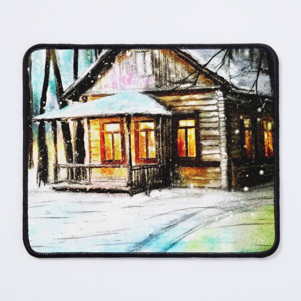 Item preview, Cozy Winter Cabin in the Snow designed and sold by sopxpol.