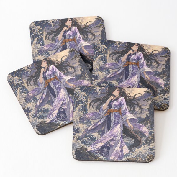 Item preview, Rice Shower Uma Musume Moonlit Ocean Kimono designed and sold by Dashsopaner.