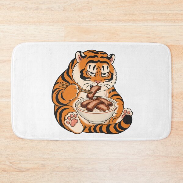 Item preview, Hungry Chubby Tiger Char Siu Rice Bowl designed and sold by aigcx.