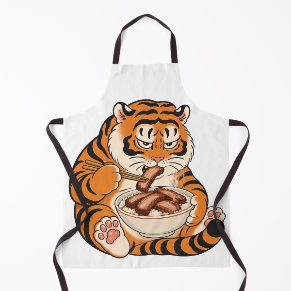 Item preview, Hungry Chubby Tiger Char Siu Rice Bowl designed and sold by aigcx.