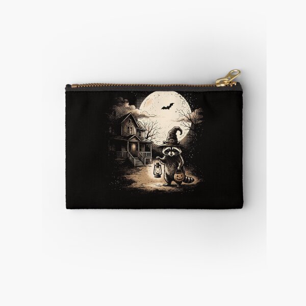 Item preview, Witchy Raccoon Halloween Moonlit Night designed and sold by WhooHoo-Art.