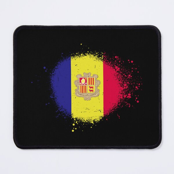 Item preview, Andorra Flag Spray Paint Splatter Style designed and sold by DelfDesign.