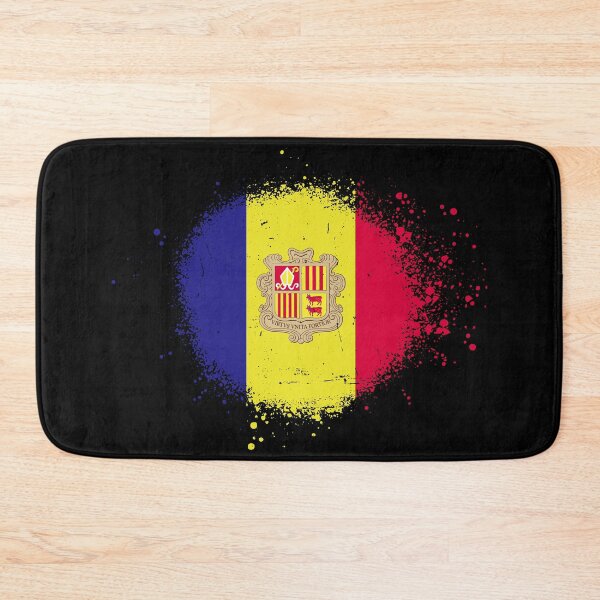 Item preview, Andorra Flag Spray Paint Splatter Style designed and sold by DelfDesign.