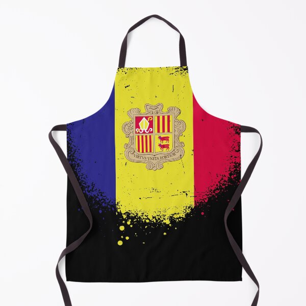Item preview, Andorra Flag Spray Paint Splatter Style designed and sold by DelfDesign.