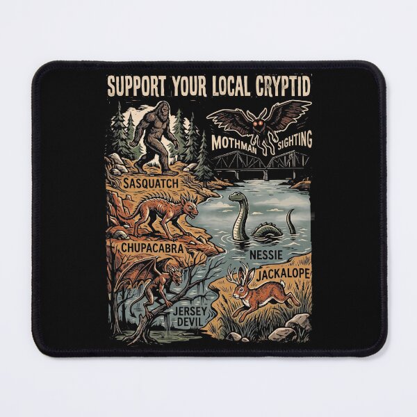 Item preview, Support Your Local Cryptid Halloween Monster Squad designed and sold by d247.