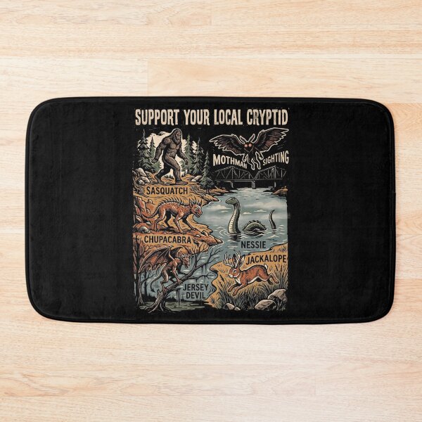 Item preview, Support Your Local Cryptid Halloween Monster Squad designed and sold by d247.
