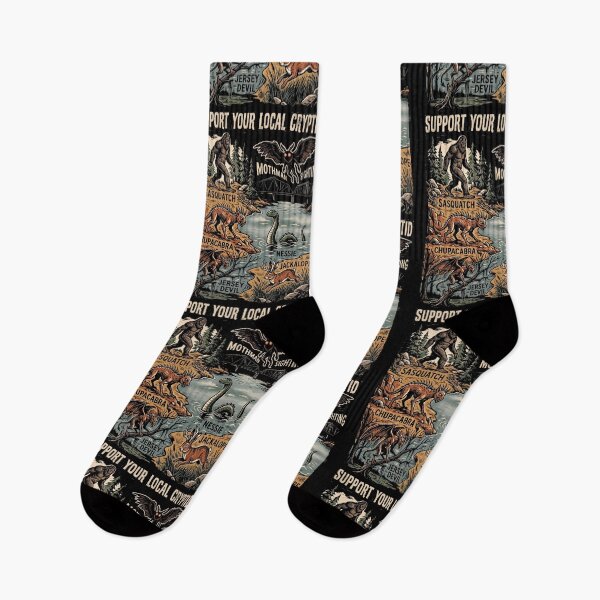 Item preview, Support Your Local Cryptid Halloween Monster Squad designed and sold by d247.