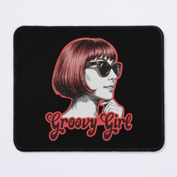Item preview, Groovy Girl - Retro 60s Mod Icon in Red & Black designed and sold by THROUGH-LIFE.
