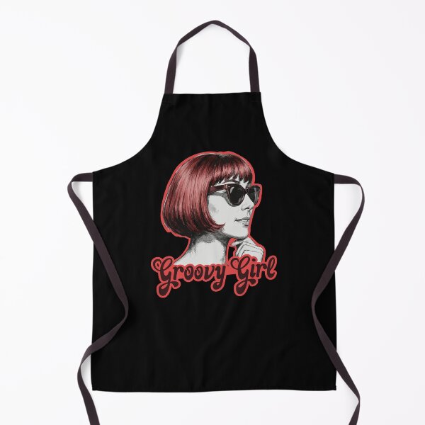 Item preview, Groovy Girl - Retro 60s Mod Icon in Red & Black designed and sold by THROUGH-LIFE.