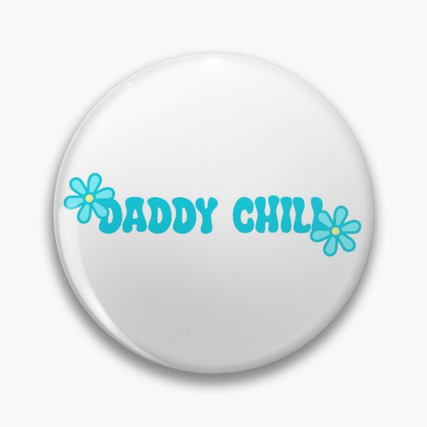 Item preview, Daddy Chill- Blue Flowery Aesthetic Meme designed and sold by SlimyFish.