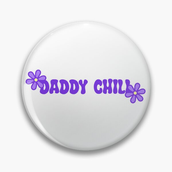Item preview, Daddy Chill- Purple Flowery Aesthetic Meme designed and sold by SlimyFish.