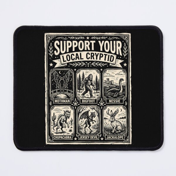 Item preview, Support Your Local Cryptid Halloween Creatures designed and sold by d247.