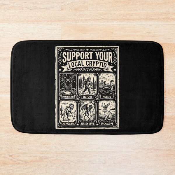 Item preview, Support Your Local Cryptid Halloween Creatures designed and sold by d247.
